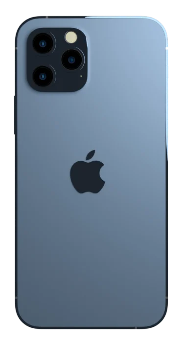blue iphone back
