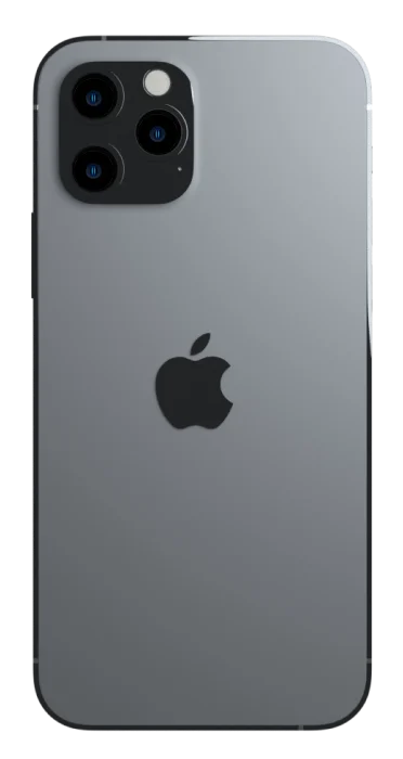 silver iphone back